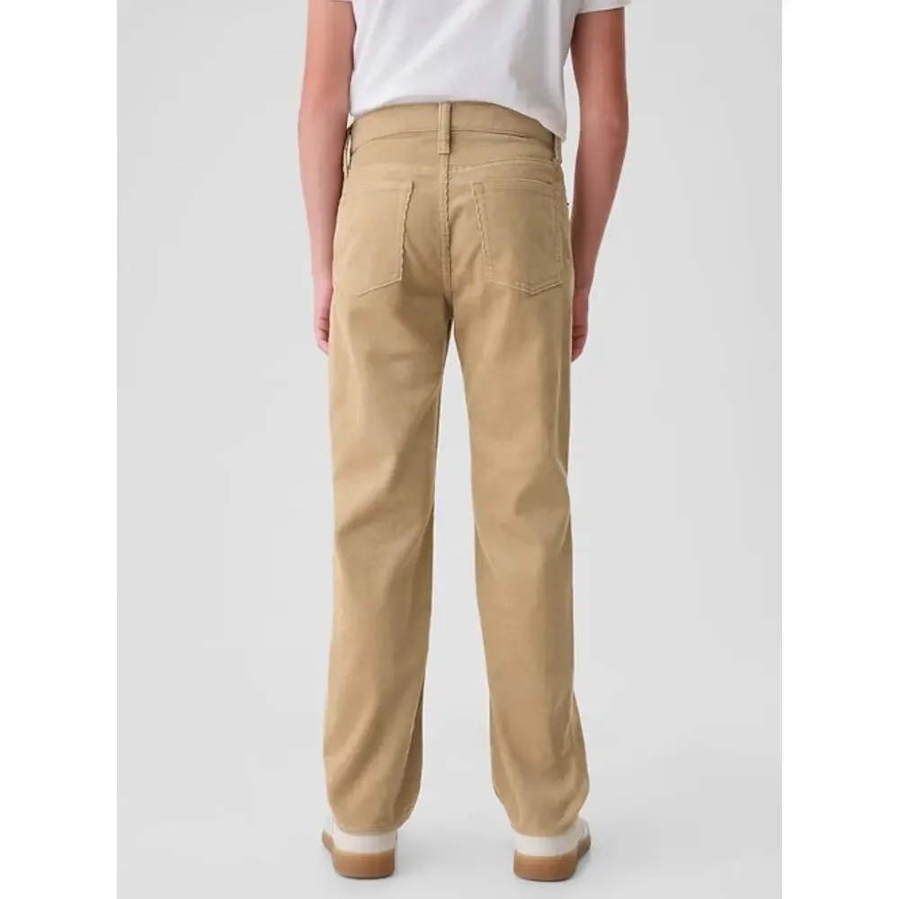 NWT Gap Tan Khaki Corduroy Jeans Pants 90s Original Straight Boys 12